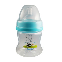 Basilic PP Wide-Neck Feeding Bottle With Anti-Colic Teat 140ml