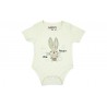 Trendyvalley Organic Cotton Rompers Short Sleeve Baby Shirt (Rabbit) (PREMIUM)