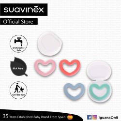 Suavinex BPA Free Newborn 0+ Love Silicone Teether with Case (Assorted Color)