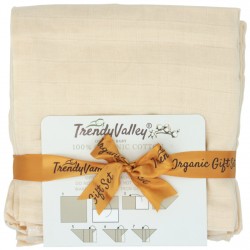 Trendyvalley Premium Organic Cotton Baby Napkins 80cm x 80cm (6pcs)