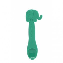 Marcus & Marcus Silicone Feeding Spoon (Green Ollie)