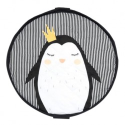 Play & Go 2-in-1 Soft Toy Storage Bag & Playmat 120cm (Penguin)