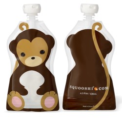 Squooshi Single Large Food Pouch-Monkey