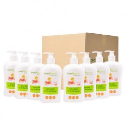 BabyOrganix Extra Gentle Top To Toe Cleanser - Rose Oil (400ml) (8pcs)