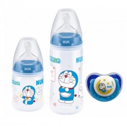 NUK Doraemon Premium Choice Trio Pack with PP Bottle / Silicone S1 M