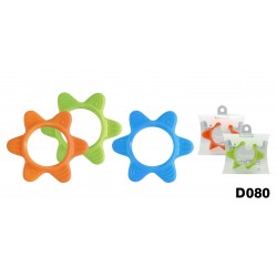 Basilic Silicone Star Teething Ring