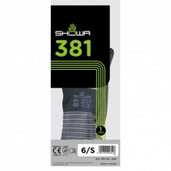 SHOWA 381 Breathable Microfibre Working Gloves (S Size)