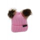 Akarana Baby Baby Beanie Double Faux Fur Pom-Pom (Pink)