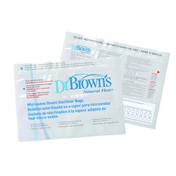 Dr Brown's Microwave Steam Sterilizer Bag (5packs  20 uses per Bag)