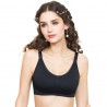 Sassy Lycra Nursing Bra (Black) - NY129