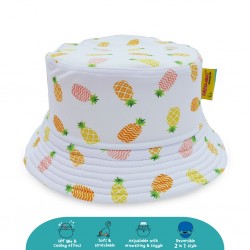 Cheekaaboo Reversible Bucket Hat - Pineapple (Summer Paradise)