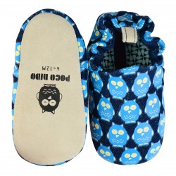 Poco Nido Denim Owls Mini Shoes