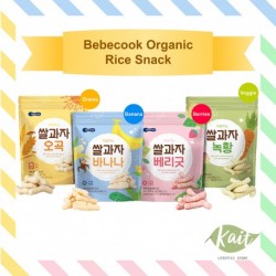 Bebecook Wise Mom Organic Rice Snack - 7m+ (25g x 2) [Double Combo]