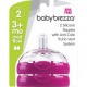 Baby Brezza Stage 2 Replacement Baby Bottle Nipples with Anti-Colic Truflo Vent System (2 Packs)