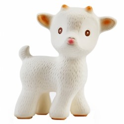 Caaocho Sola The Goat (White), Natural Rubber Teething Toy