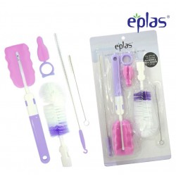 Eplas Baby Bottle Cleaning Brush 5pcs Set (EG-5B/Purple)