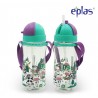 Eplas Kids Water Bottle with Straw & Removable Strip 580ml (EGBQ-580BPA/Green)