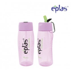 Eplas Sport Water Bottle with Straw & Handle 600ml (EGM-600BPA/Purple)