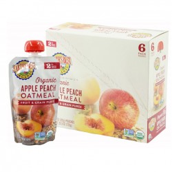 Earth's Best Apple Peach Oatmeal Fruit and Grain Puree (6mth+) - Bundle of 6