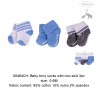 Little Treasure Newborn Terry Socks - Sapphire Nautical 0-6M (3pairs)