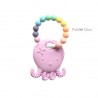 Teether Joy Pastel Duo Ring (Lilac Octopus)