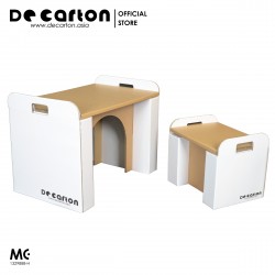De Carton Cardboard Table and Chair Set for Kids