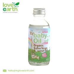 Love Earth Organic Baby Coconut Oil (Extra Virgin) 60ml