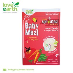 Love Earth Organic Baby Meal Carrot, Tomato & Water Spinach (6 Sachet 120g)