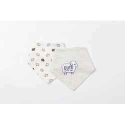 Earth Bebe Water Proof 2in1 Triangle Bibs (EB-TB08004)