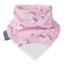 Cheeky Chompers Neckerchew Bib Teether (Unicorn Love)