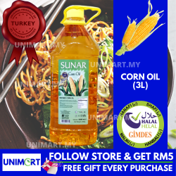 UNIMART Sunar Corn Oil (3 Litre) Premium Made In Turkey