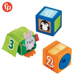 Fisher Price Stack and Discover Sensory Blocks 3 Colorful Baby Toys
