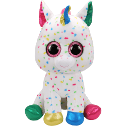 Ty Plush Toys (Malaysia Official) Beanie Boos Large Harmonie the Speckled Unicorn Soft Toys