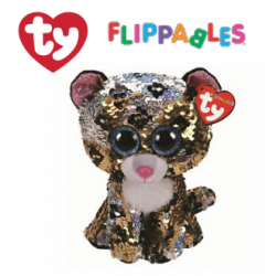 Ty Plush Toys (Malaysia Official) Flippables Regular Sterling the Sequin Leopard Sequins Soft Toys
