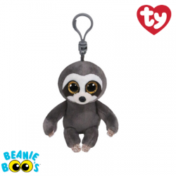 Ty Plush Toys (Malaysia Official) Beanie Boos Clip Dangler the Grey Sloth Soft Toys