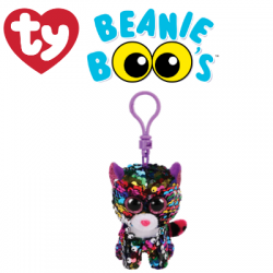 Ty Plush Toys (Malaysia Official) Flippables Clip Dotty the Multicolor Leopard Sequins Soft Toys