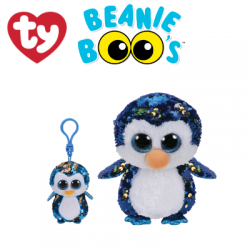 Ty Plush Toys (Malaysia Official) Flippables (Multiple Sizes)  Payton The Sequin Penguin Sequins Soft Toys