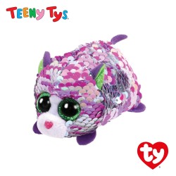 Ty Toys (Malaysia Official) Sequins Teeny Tys Lilac The Cat Soft Toys