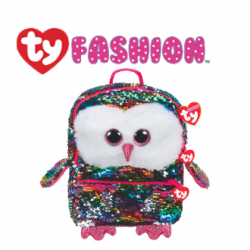 Ty Fashion (Malaysia Official) Sequins Backpack (Large) Owen The Multicolor Owl Accessories Bags