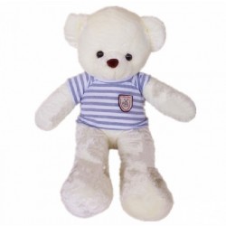 Maylee Big Plush Teddy Bear with Shirt Grey (M) 60cm