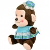 Maylee Cute Plush Monkey with Skirt 18cm (Blue)