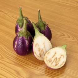 Fresh Vegetable Round Eggplant / Terung Bulat 150g