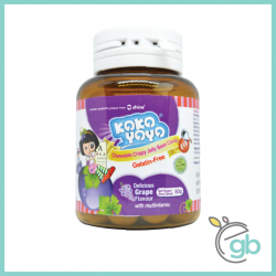 Kokoyoyo E1.0 Chewable Crispy Jelly Bean Candy Grape (80g)