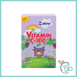 Shine Vitamin C-100 Chewable Tablet (Grape Flavour) EXP: 30 Jun 2022