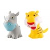 Simple Dimple My Toy - Premium Animals Vinyl Toy Rhino & Tiger (2pcs Set)