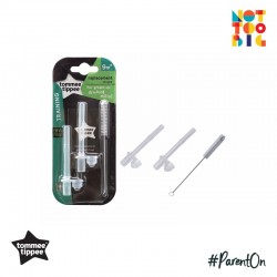 Tommee Tippee Replacement Straw with Cleaning Brush for Straw Cup