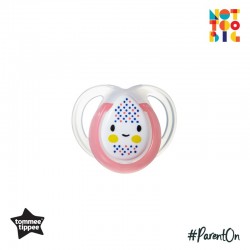 Tommee Tippee Closer to Nature Night Time Soother 0-6mths - 1 Pack (Pink)