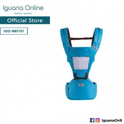 Iguana Online Hip Seat Cotton Soft Baby Carrier with Four Seasons Breathable (Blue)