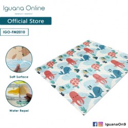 Iguana Online Baby BPA Free Crawling Pad Carpet FM2008 FM2010 Folding Playable Floor Mat for Infant 180x200CM (Assorted Design)
