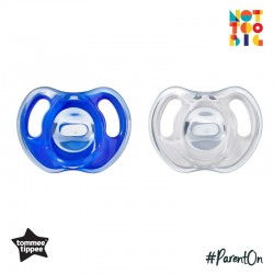 Tommee Tippee Ultra-Light Silicone Soother 18-36m - 2pk (Blue)